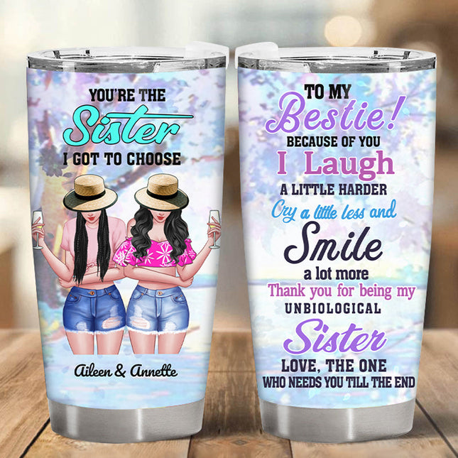Personalized Tumbler For Bestie, Customized Birthday Gifts For Friends Female - Friendship Gifts
