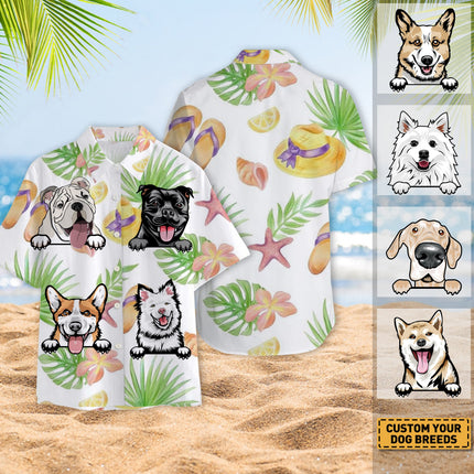 Dog Lover Dog Pet Summer Hawaii Cool Customization- Summer Hawaiian shirt