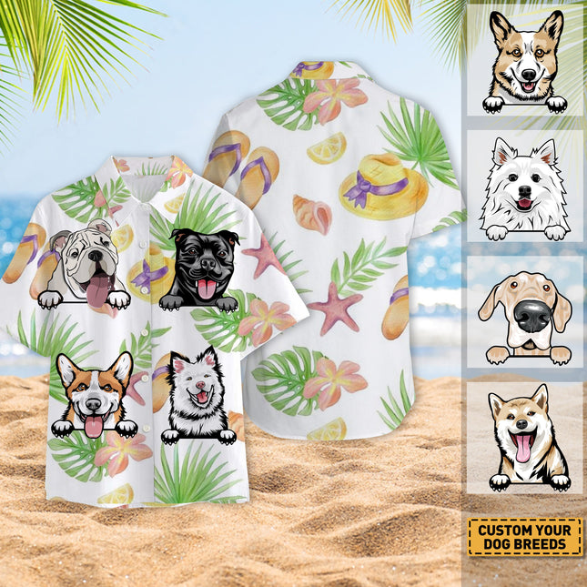 Dog Lover Dog Pet Summer Hawaii Cool Customization- Summer Hawaiian shirt