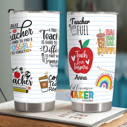 Personalized Fat Tumbler Back To School Gift For Teacher