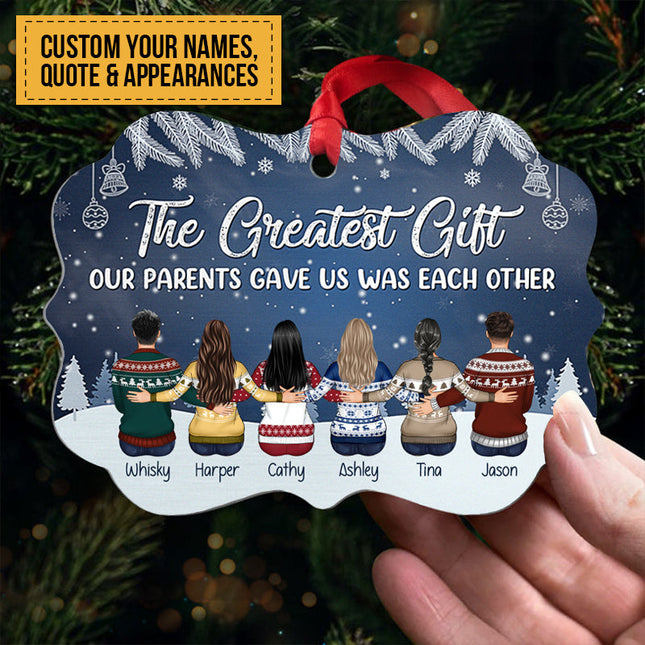 Personalized Custom Ornament The Love Between Brother & Sister Is One Of Life's Christmas Gift