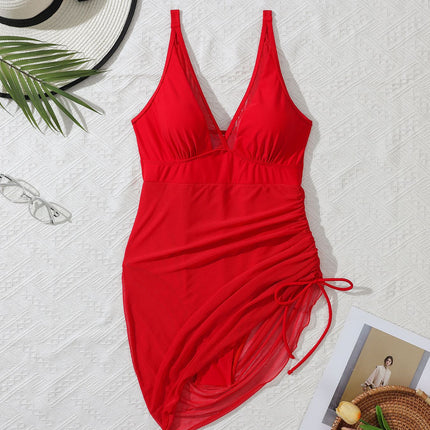 Mesh one-piece bikini swimsuit