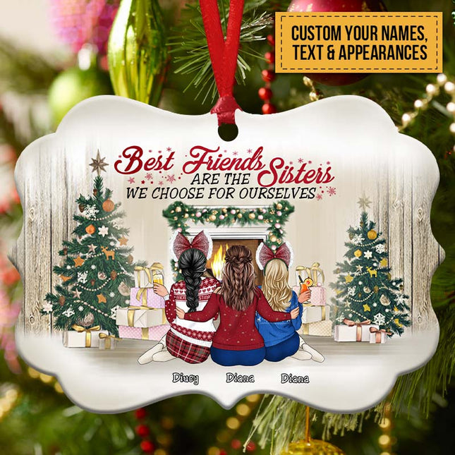 Sisters We Choose For Ourselves - Christmas Gift For BFF - Personalized Ornament