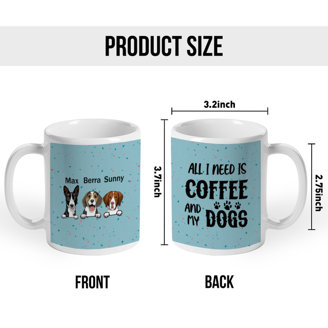 Cute Funny Coffee Mug for Dog Lovers - Coffee Mug - Gifts For Her, Dad, Mom, Sister, Teacher, Coworkers