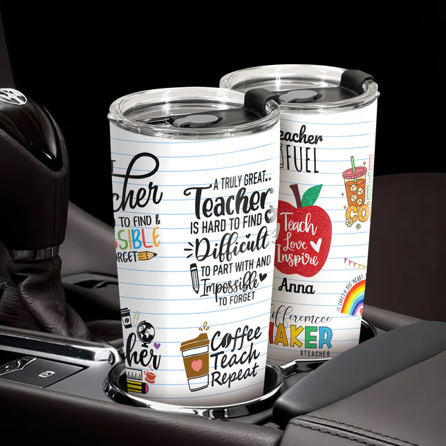 Personalized Fat Tumbler Back To School Gift For Teacher