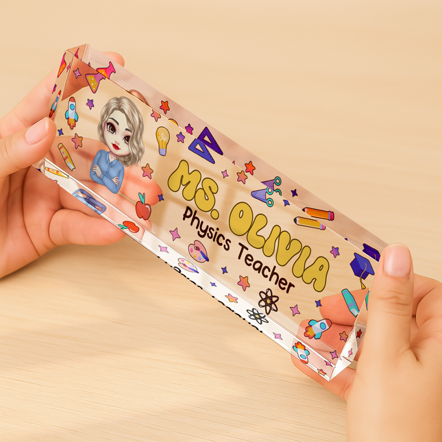 Custom Teacher Name Desk Name Plate Back To School Gift For Teacher