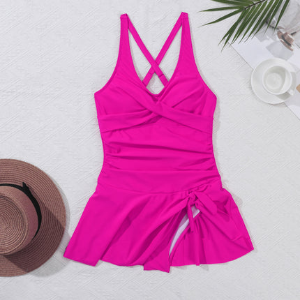 One piece sexy cross back bikini