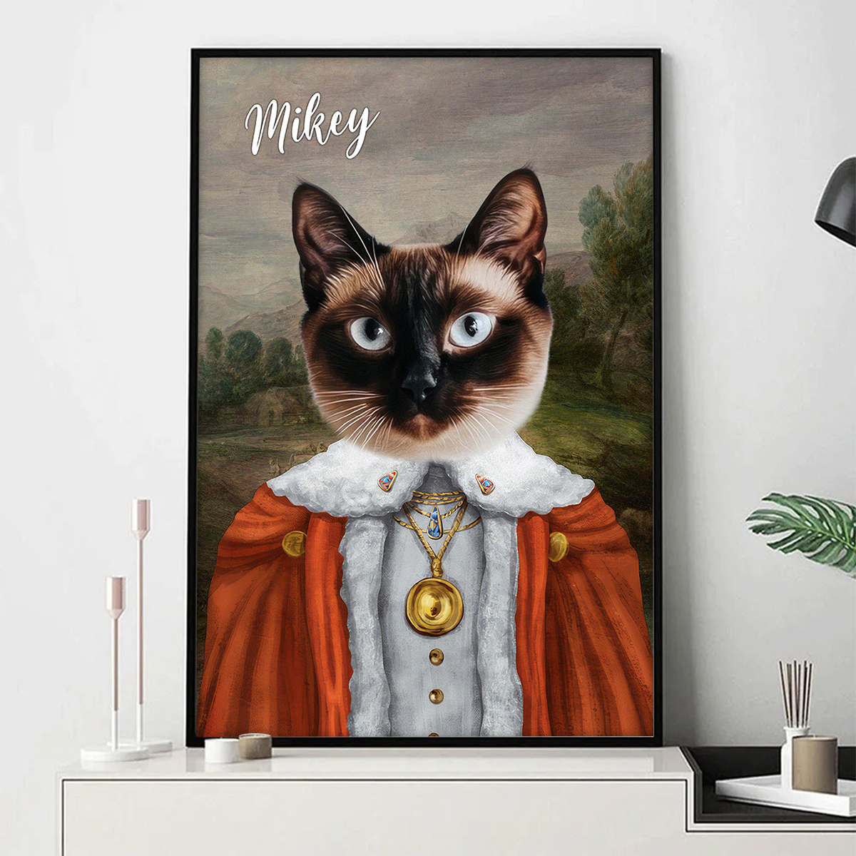 Custom Photo Funny Pet Portrait - Personalized Customized Canvas - Gift For Pet Lovers, Dog Lovers
