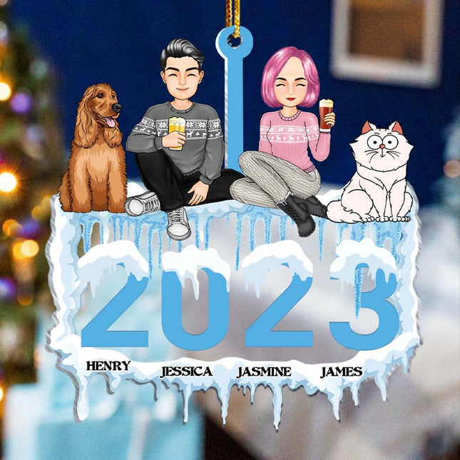 Ornament - Christmas Gifts For Family Personalized Custom Acrylic Ornament