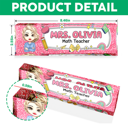 Personalized Teacher Acrylic Desk Name Plate Back To School Gift For Teacher