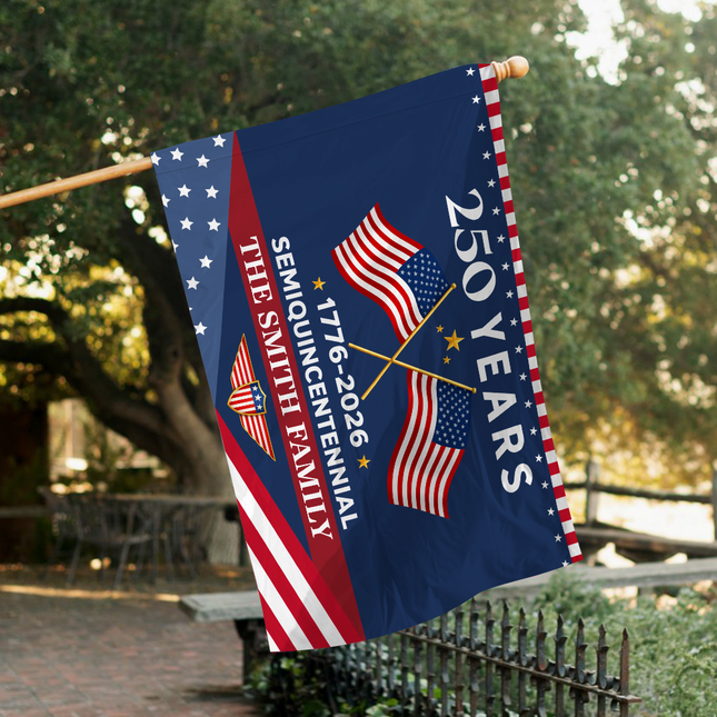 250 Years Semiquincentennial 1776-2026 America House Flag