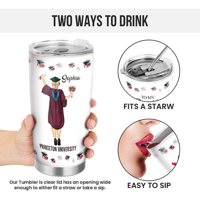 Happy Graduation- Personalized Customized Tumbler - Gift For Daughter Son Graduate