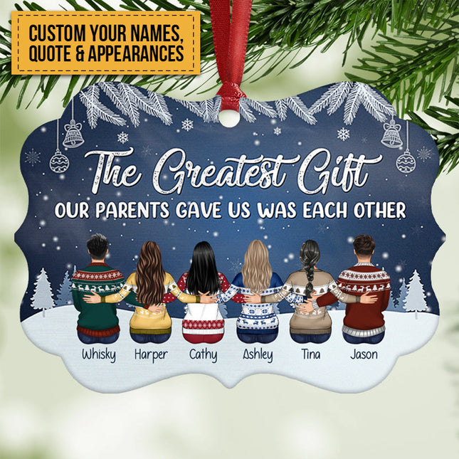 Personalized Custom Ornament The Love Between Brother & Sister Is One Of Life's Christmas Gift