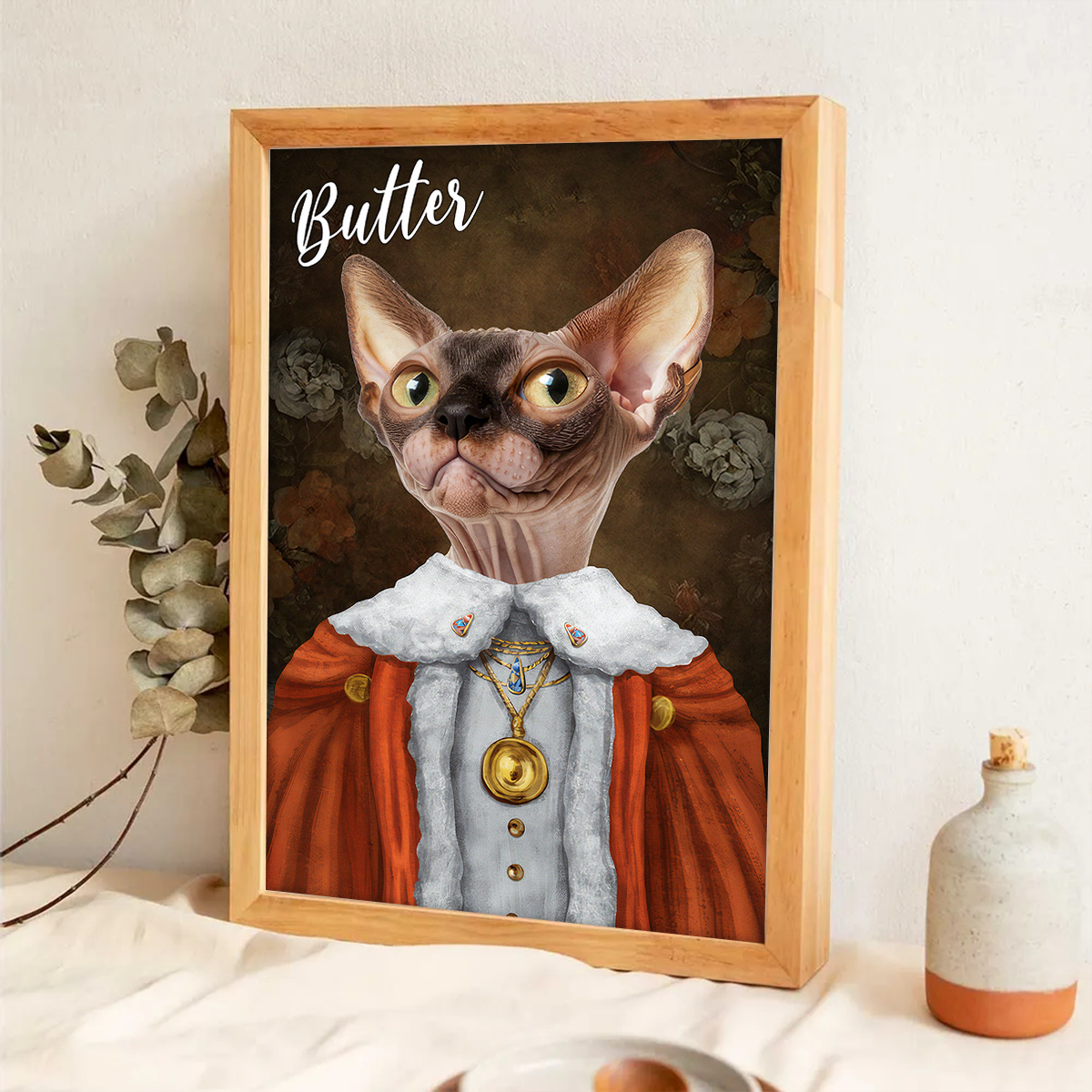 Custom Photo Funny Pet Portrait - Personalized Customized Canvas - Gift For Pet Lovers, Dog Lovers