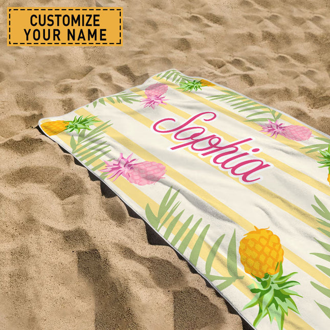 Personalized Beach Towel Personalized Name Bath Towel Custom Pool Towel Beach Towel Summer