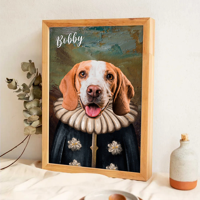 Custom Photo Funny Pet Portrait - Personalized Customized Canvas - Gift For Pet Lovers