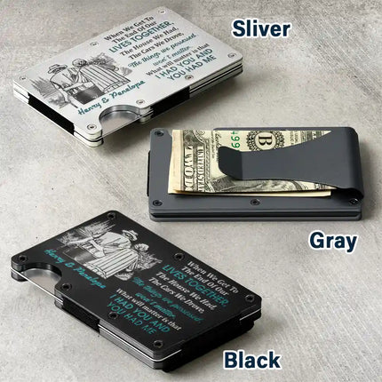Couple When We Get To The End Of Our Lives Together - Personalized Card Wallet With Money Clip