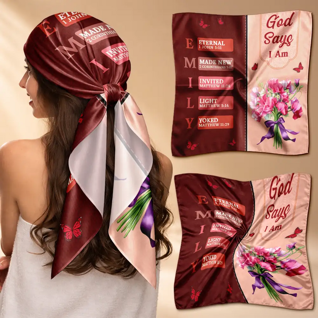 Created With A Purpose Birth Month Flower - Personalized Scarf