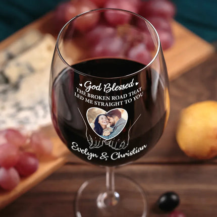 Custom Photo Together Since - Personalized Wine Glass