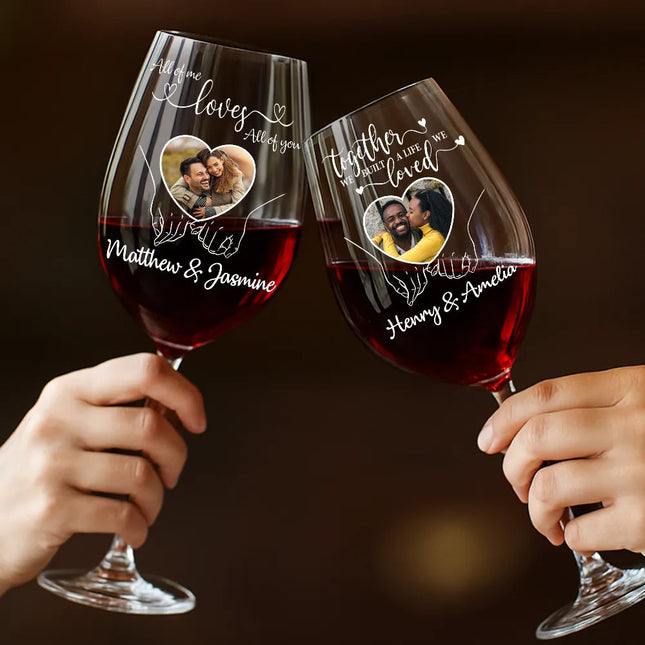 Custom Photo Together Since - Personalized Wine Glass