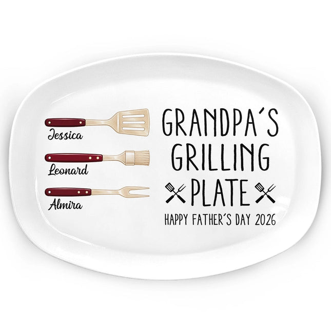 Daddy's Grilling Plate - Personalized Plate
