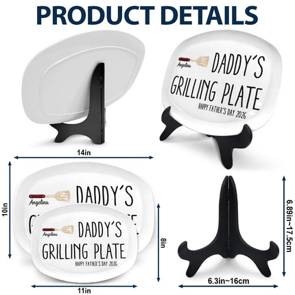 Daddy's Grilling Plate - Personalized Plate