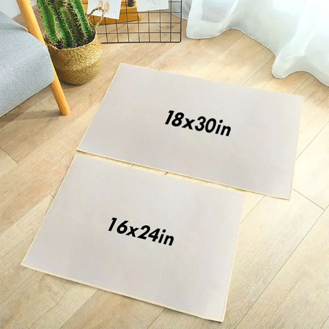 Monogram Flat Art Family - Personalized Doormat
