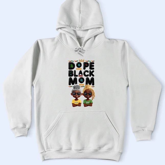Dope Black Mom Funny Mama 3D Effect Cartoon - Personalized T Shirt