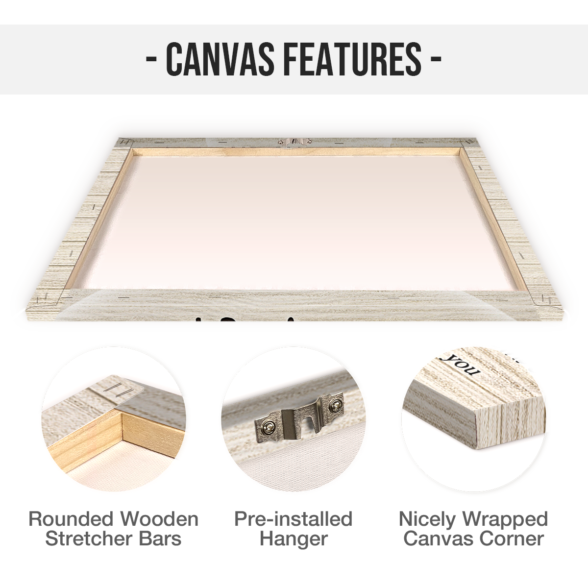 Never Left You Canvas - Customize Portrait With Mother - Personalized Customized Canvas - Gift For Father