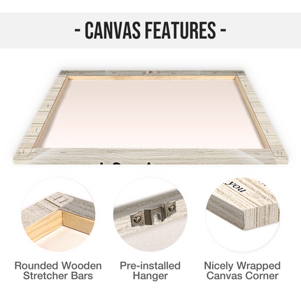 Never Left You Canvas - Customize Portrait With Mother - Personalized Customized Canvas - Gift For Father