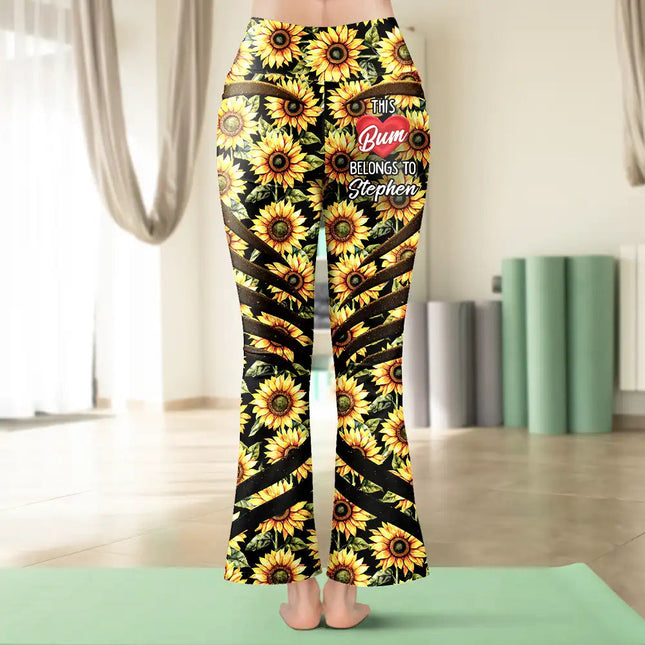Funny Own My Heart And My Cheeks Humorous Couple - Personalized Leggings