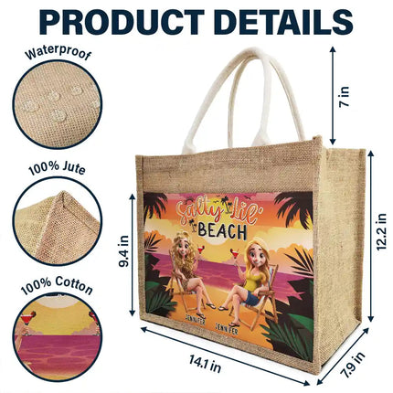 Girls Trip - Personalized Jute Tote Bag