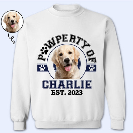 Custom Photo Pawperty Of - Gift For Dog Lovers, Cat Lovers - Personalized Sweatshirt