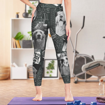 Custom Photo Newspaper - Birthday, Loving Gift For Gym Lady, Yoga Girl, Pet Mom - Personalized Leggings