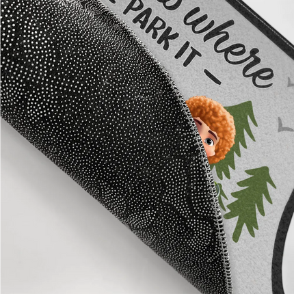 Home Is Where We Park It - Personalized Doormat