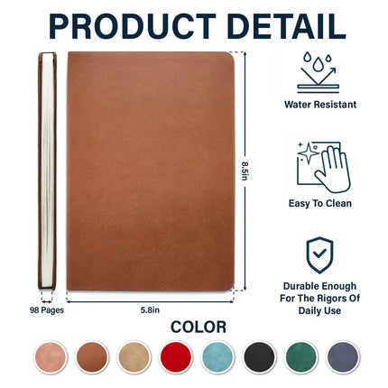 Prayer Changes Things Afro - Personalized Leather Journal