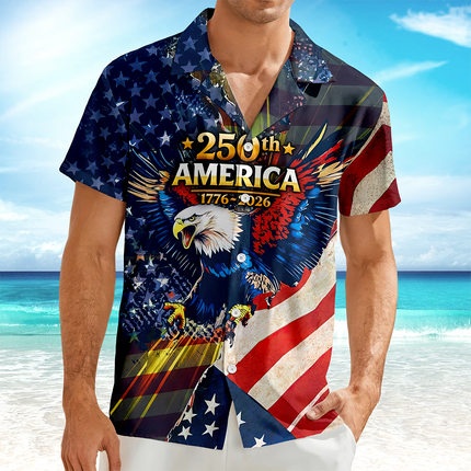 Patriotic 250th America 1776-2026 Eagle Hawaii Shirt