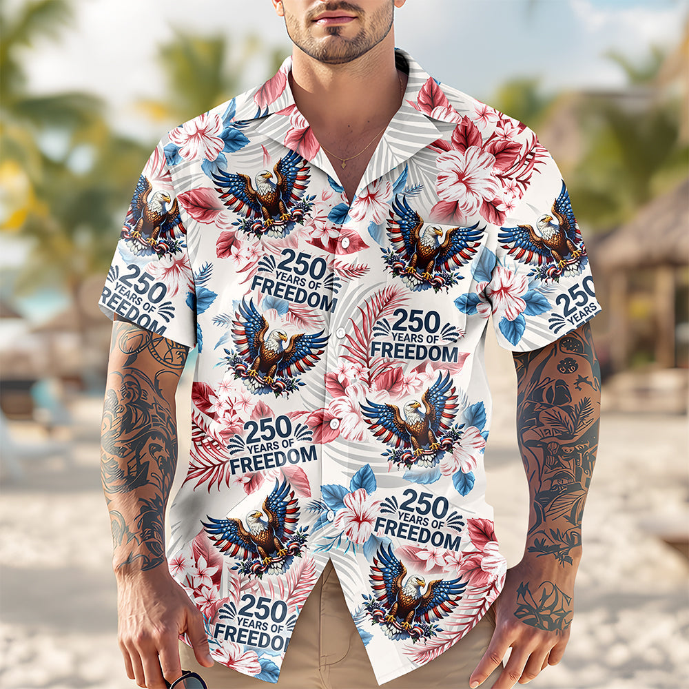Personalized America 250th Anniversary Hawaiian Shirt