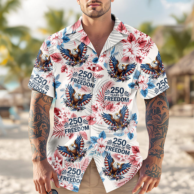 Personalized America 250th Anniversary Hawaiian Shirt