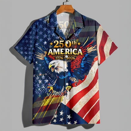 Patriotic 250th America 1776-2026 Eagle Hawaii Shirt