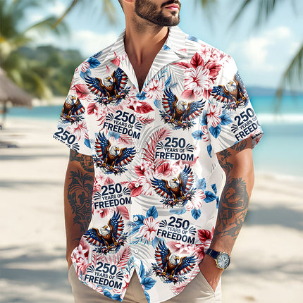 Personalized America 250th Anniversary Hawaiian Shirt