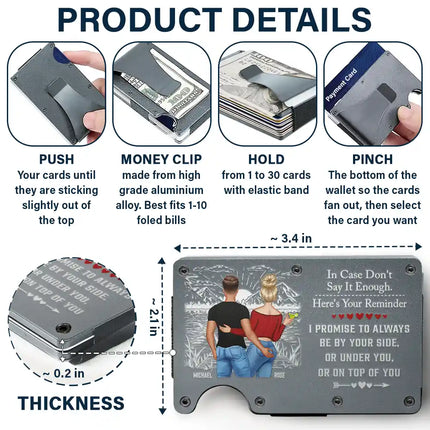 Couple Little Reminder After Year I Still Love You - Personalized Card Wallet With Money Clip
