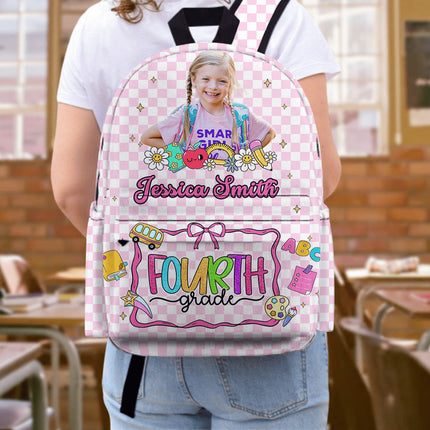 Custom Photo Cute Backpack Personalized Back To School Gift For Kids, Daughter Or Son