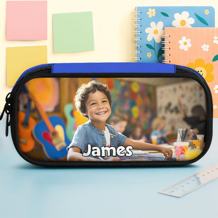 Custom Kid Photo Pencil Case Personalized Back To School Gift For Daughter Son