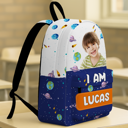 Custom Photo Mermaid Unicorn Dinosaur Astronaut Backpack Personalized Back To School Gift For Kids