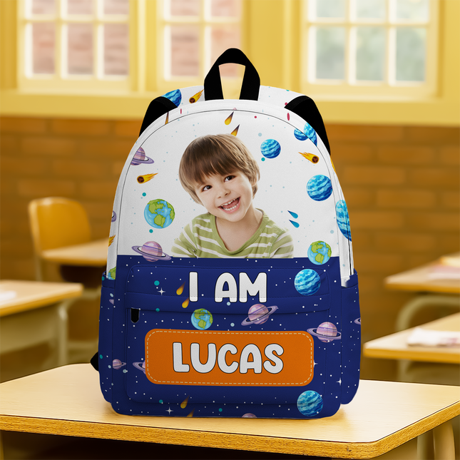 Custom Photo Mermaid Unicorn Dinosaur Astronaut Backpack Personalized Back To School Gift For Kids
