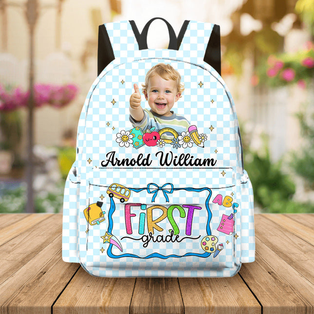 Custom Photo Cute Backpack Personalized Back To School Gift For Kids, Daughter Or Son