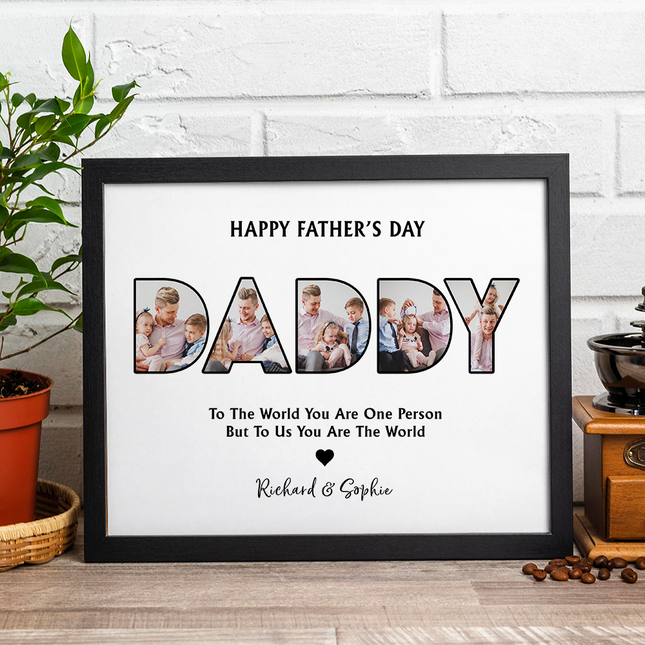 Custom Photo Dad, Thank For Making My Childhood Unforgettable Picture Frame Father's Day Gift