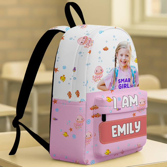 Custom Photo Mermaid Unicorn Dinosaur Astronaut Backpack Personalized Back To School Gift For Kids