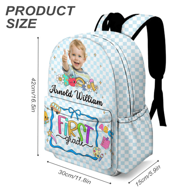 Custom Photo Cute Backpack Personalized Back To School Gift For Kids, Daughter Or Son